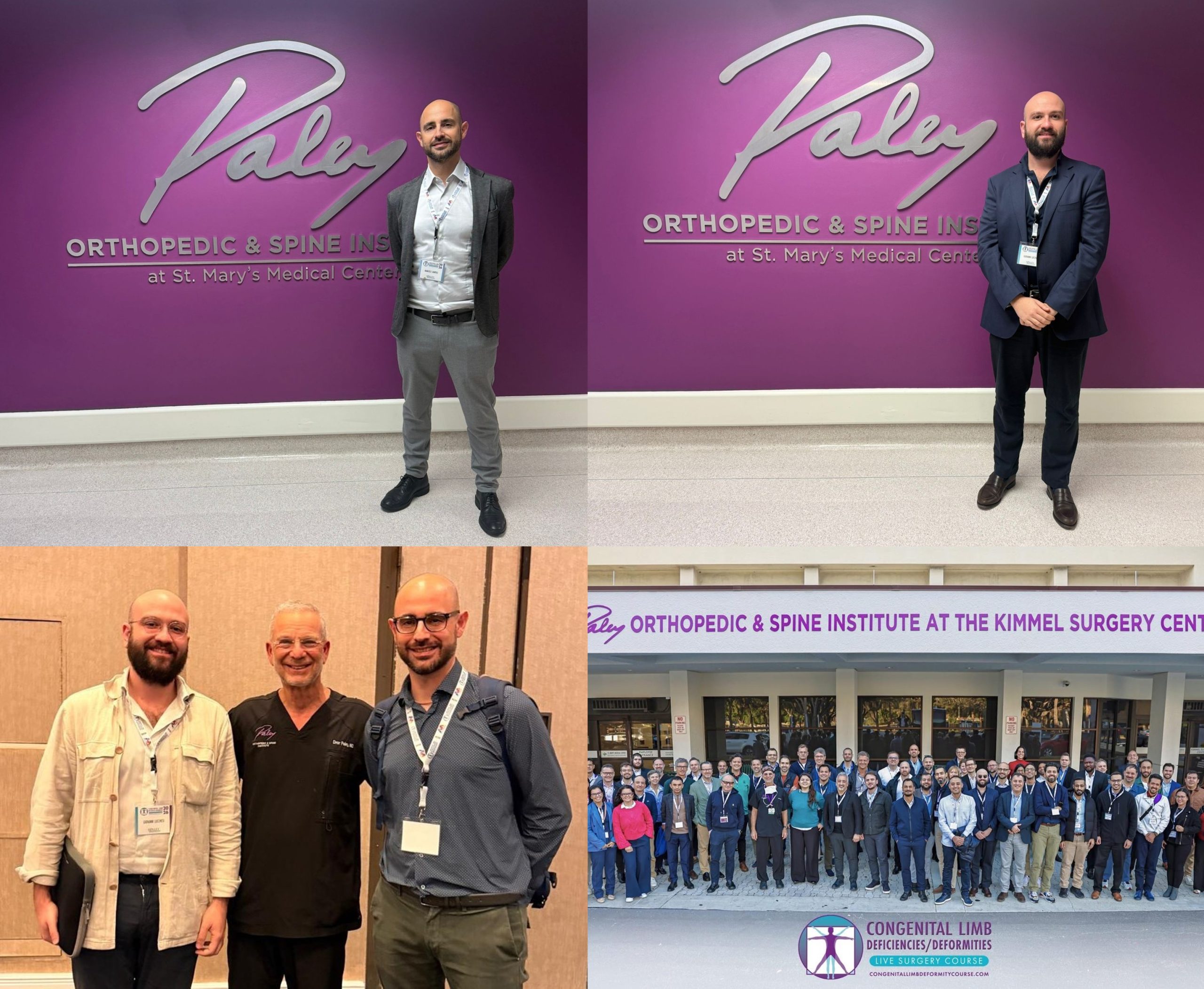 Il dr Lampasi e il dr Lucchesi al Paley Orthopedic Institute (Florida, USA)