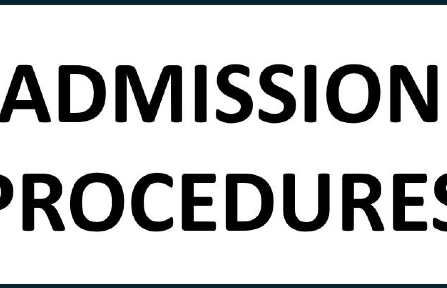 Admission procedures